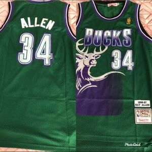 Milwaukee Bucks Ray Allen XL Jersey